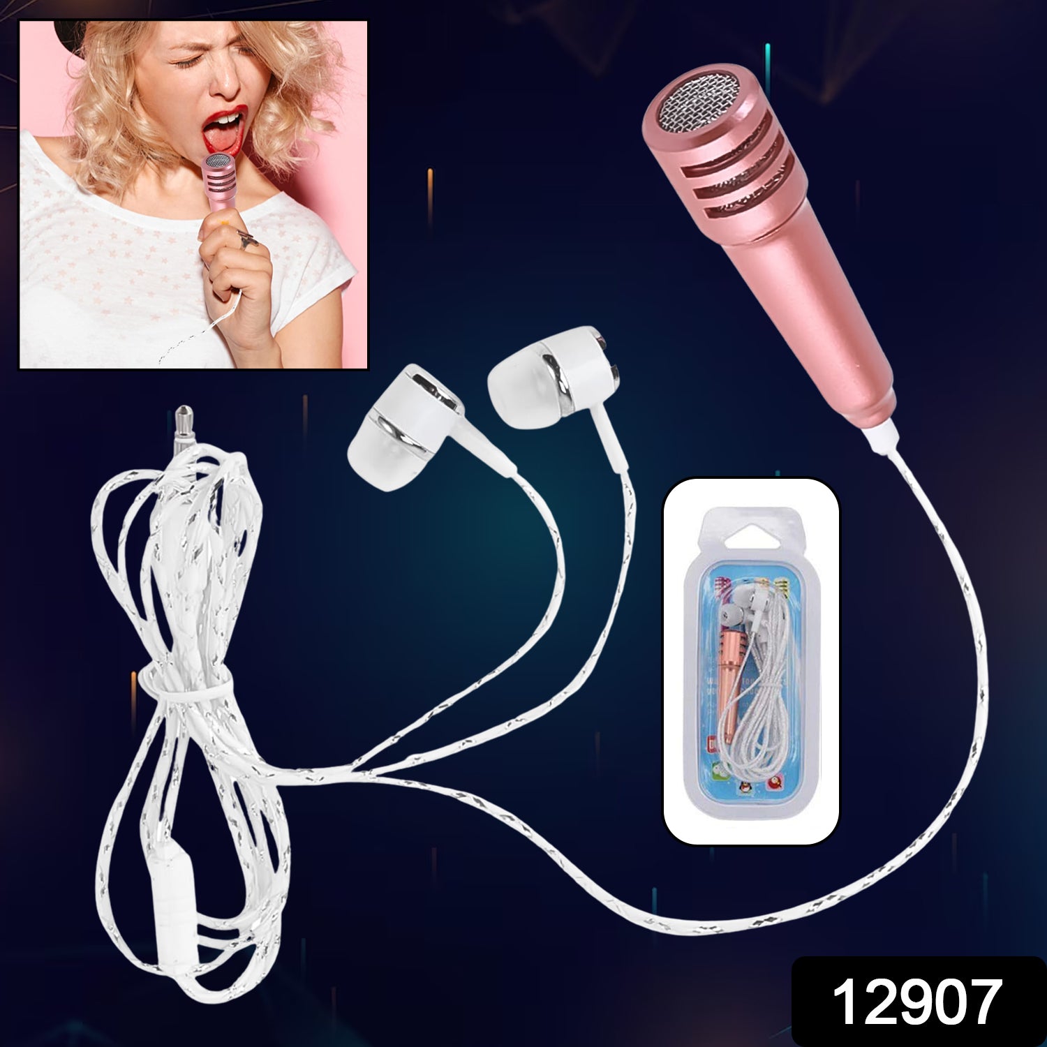 Mini Microphone Mic with Earphone for Voice Recording, Mike Mic Microphone with Handsfree for Mobile Computer, Headphone Handfree Earphone Usb Microphone Vocal Gift Miniature Children (1 Pc) - Shivani Jaswal Mini Microphone Mic with Earphone for Voice Recording, Mike Mic Microphone with Handsfree for Mobile Computer, Headphone Handfree Earphone Usb Microphone Vocal Gift Miniature Children (1 Pc)