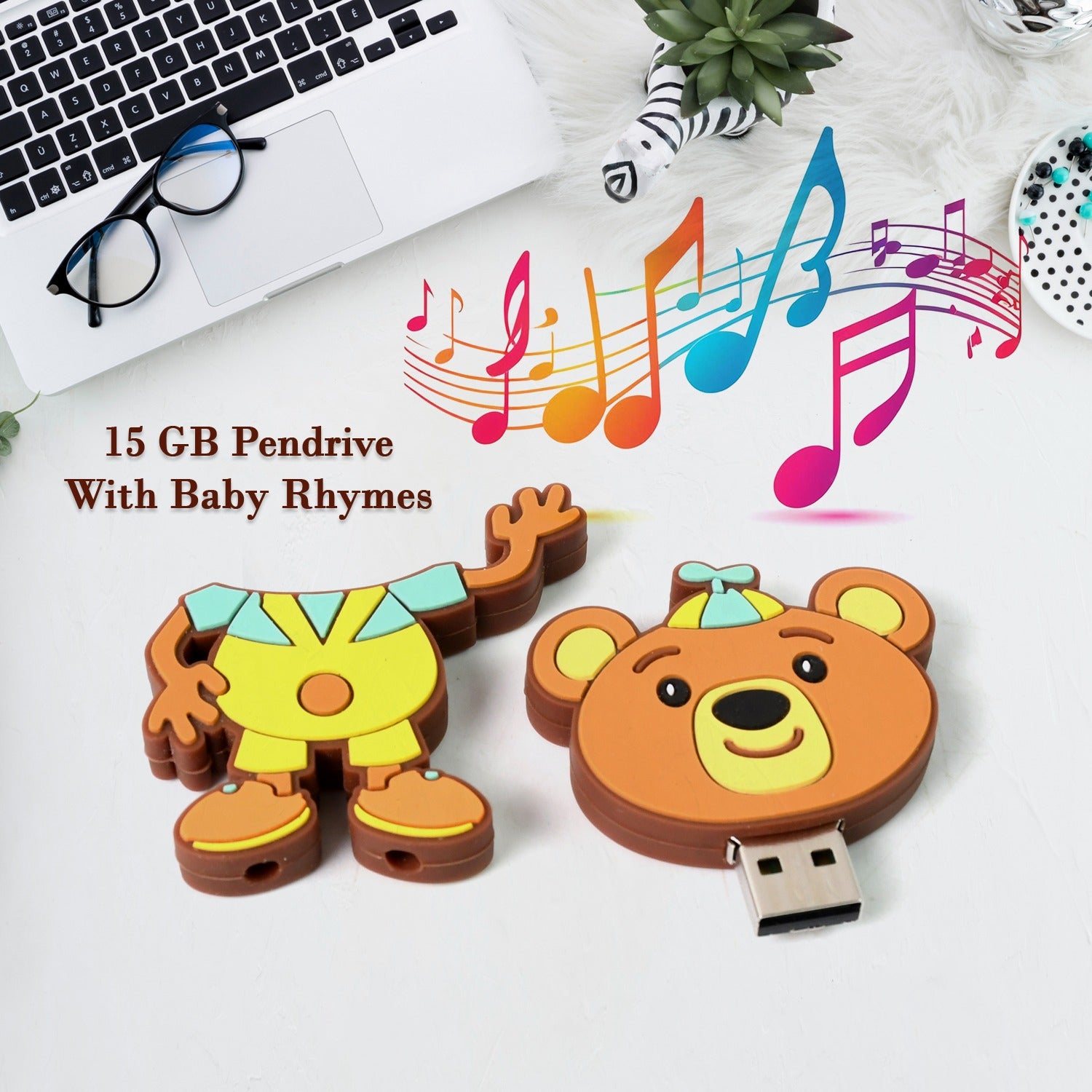 Portable Cartoon Shape Silicone USB Pen drive / Flash disk (15 GB With Baby Rhymes Song / 1 Pc) - Shivani Jaswal Portable Cartoon Shape Silicone USB Pen drive / Flash disk (15 GB With Baby Rhymes Song / 1 Pc)