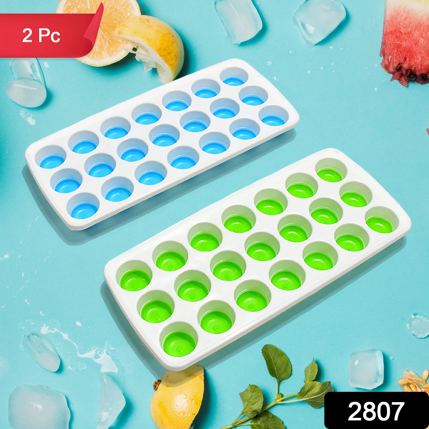 21 Cavity Up Ice Cube Trays-Easy Release, Flexible Silicone Bottom - Stackable, BPA Free, Food Grade - for Convenient Freezer Ice Making (2 Pc Set) - Shivani Jaswal 21 Cavity Up Ice Cube Trays-Easy Release, Flexible Silicone Bottom - Stackable, BPA Free, Food Grade - for Convenient Freezer Ice Making (2 Pc Set)