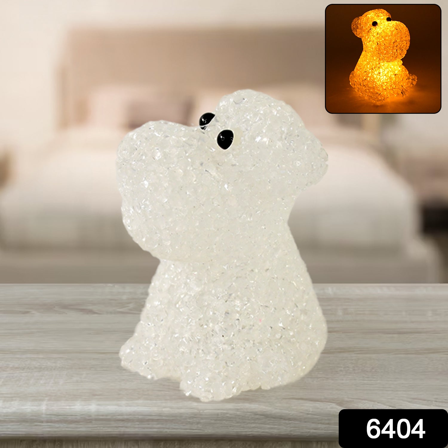 Dog Shape Crystal LED Night Light Lamp – Cute Glowing Animal Decorative Light (1 Pc) - Shivani Jaswal Dog Shape Crystal LED Night Light Lamp – Cute Glowing Animal Decorative Light (1 Pc)