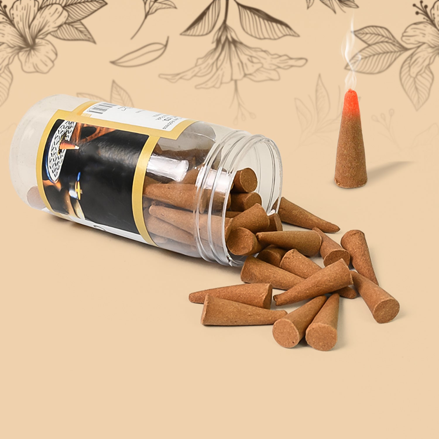Mix Flavour Dhoop Cones, Premium Dhoop (120 GM/ Mix/ 1pc) - Shivani Jaswal Mix Flavour Dhoop Cones, Premium Dhoop (120 GM/ Mix/ 1pc)