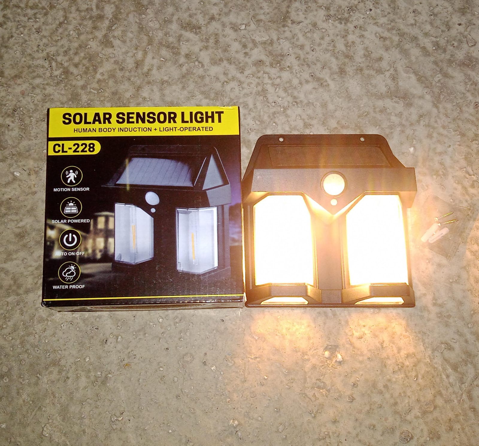 Outdoor Solar Wall Lamp Outdoor Waterproof High Quality Lamp Induction Garden Lamp Garden Villa Night Lamp Double Lamp Light (1 Pc) - Shivani Jaswal Outdoor Solar Wall Lamp Outdoor Waterproof High Quality Lamp Induction Garden Lamp Garden Villa Night Lamp Double Lamp Light (1 Pc)