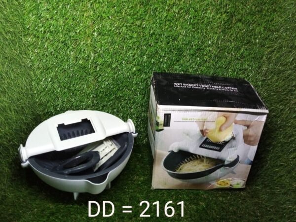 10 in 1 Multifunctional Vegetable Fruits Cutter / Slicer Shredder with Rotating Drain Basket