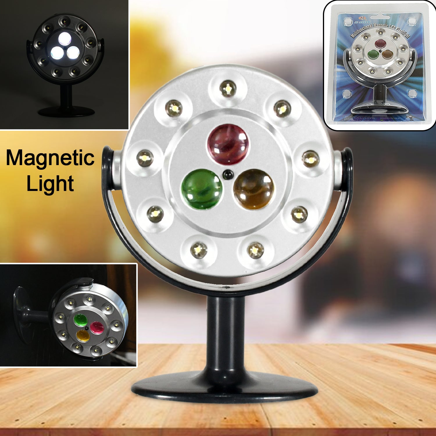 Multifunctional Magnetic LED Flashlight, High Quality waterproof light, Three Ultra-Bright LEDs, Battery Operated LED Light (Battery Not Included) - Shivani Jaswal Multifunctional Magnetic LED Flashlight, High Quality waterproof light, Three Ultra-Bright LEDs, Battery Operated LED Light (Battery Not Included)