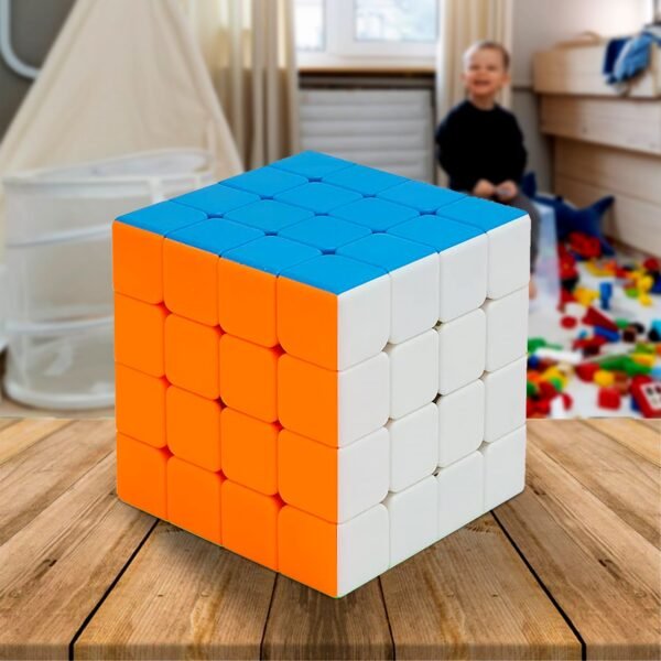 Small Puzzles Cubes 4Ãƒâ€”4Ãƒâ€”4 High Speed Sticker Less Magic Cube Game, Kids and Professionals Magic Cube Puzzle Toy, Pack of 1, 8+ Years