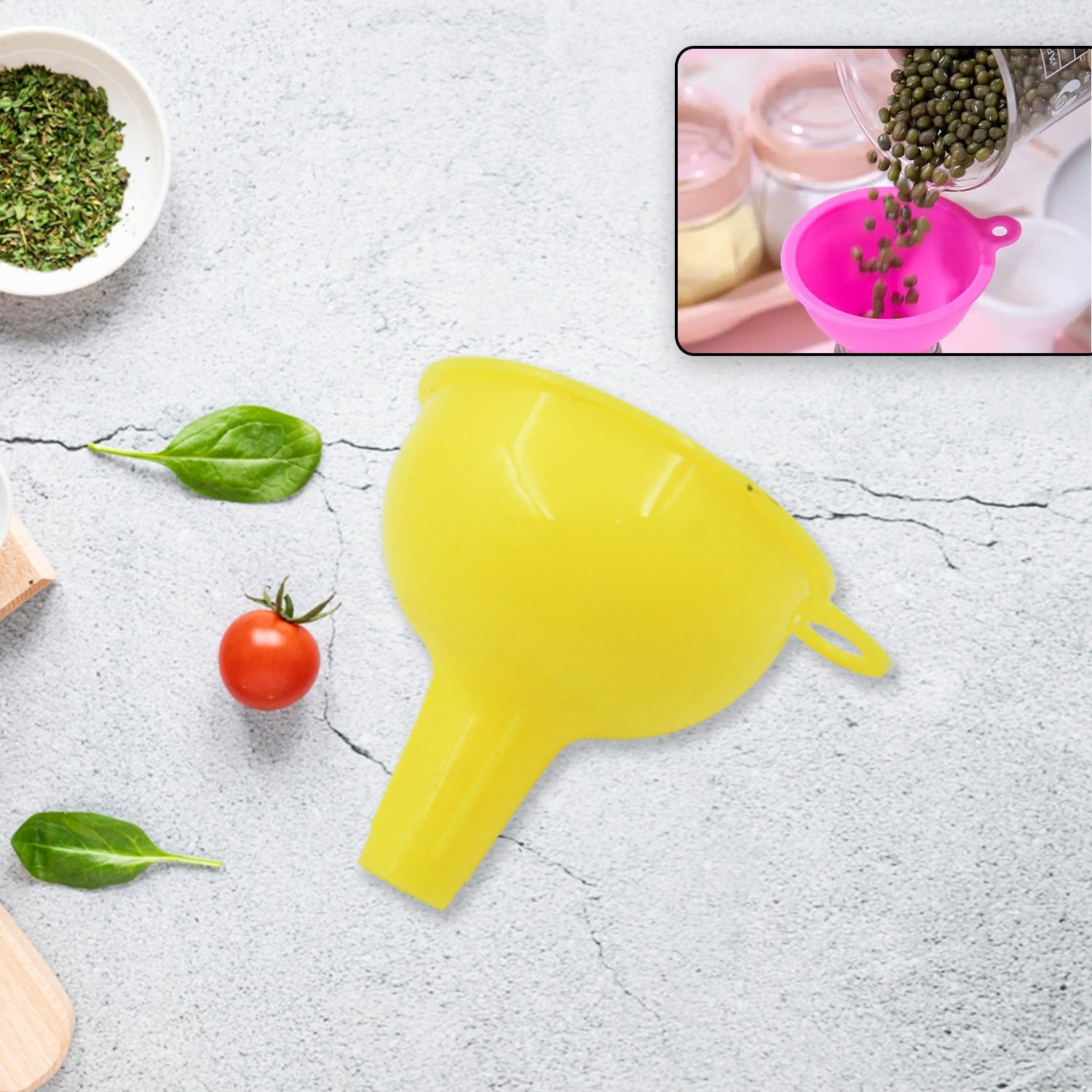 Food-Grade Silicone Funnel: Safe & Easy Transfer for Liquids & Grains (1 Pc) - Shivani Jaswal Food-Grade Silicone Funnel: Safe & Easy Transfer for Liquids & Grains (1 Pc)