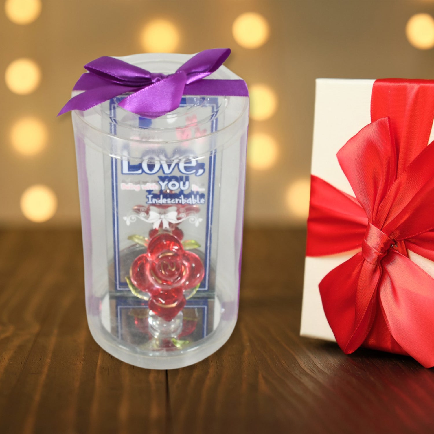Lovely Rose Showpiece – Romantic Gift Set for All Occasions (1 Pc) - Shivani Jaswal Lovely Rose Showpiece – Romantic Gift Set for All Occasions (1 Pc)