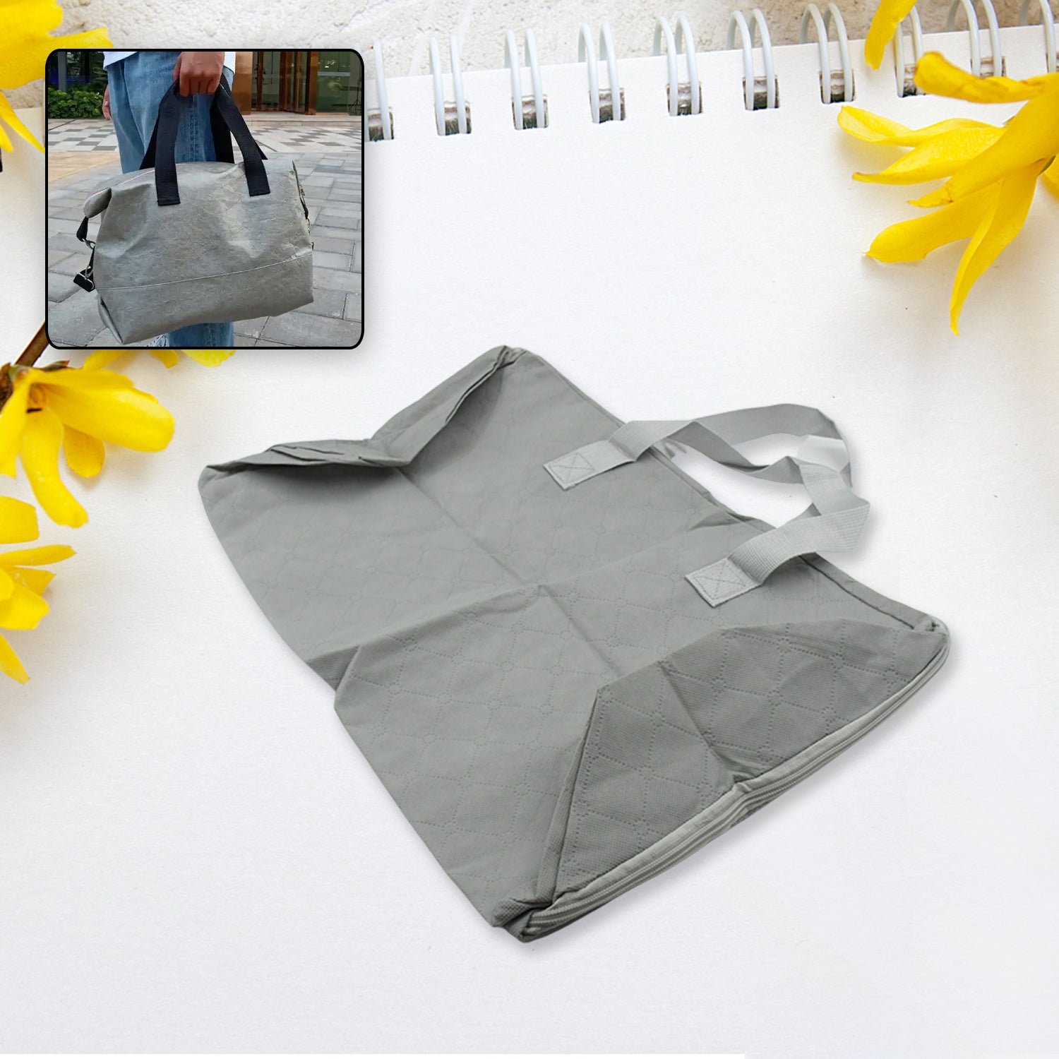 Multi-Purpose Large Capacity Bag, Heavy Duty Large Bag with Zip Closure, Bags Women Grocery Shopping Bags with Handles for Outdoor Travel, Home Improvement - Shivani Jaswal Multi-Purpose Large Capacity Bag, Heavy Duty Large Bag with Zip Closure, Bags Women Grocery Shopping Bags with Handles for Outdoor Travel, Home Improvement