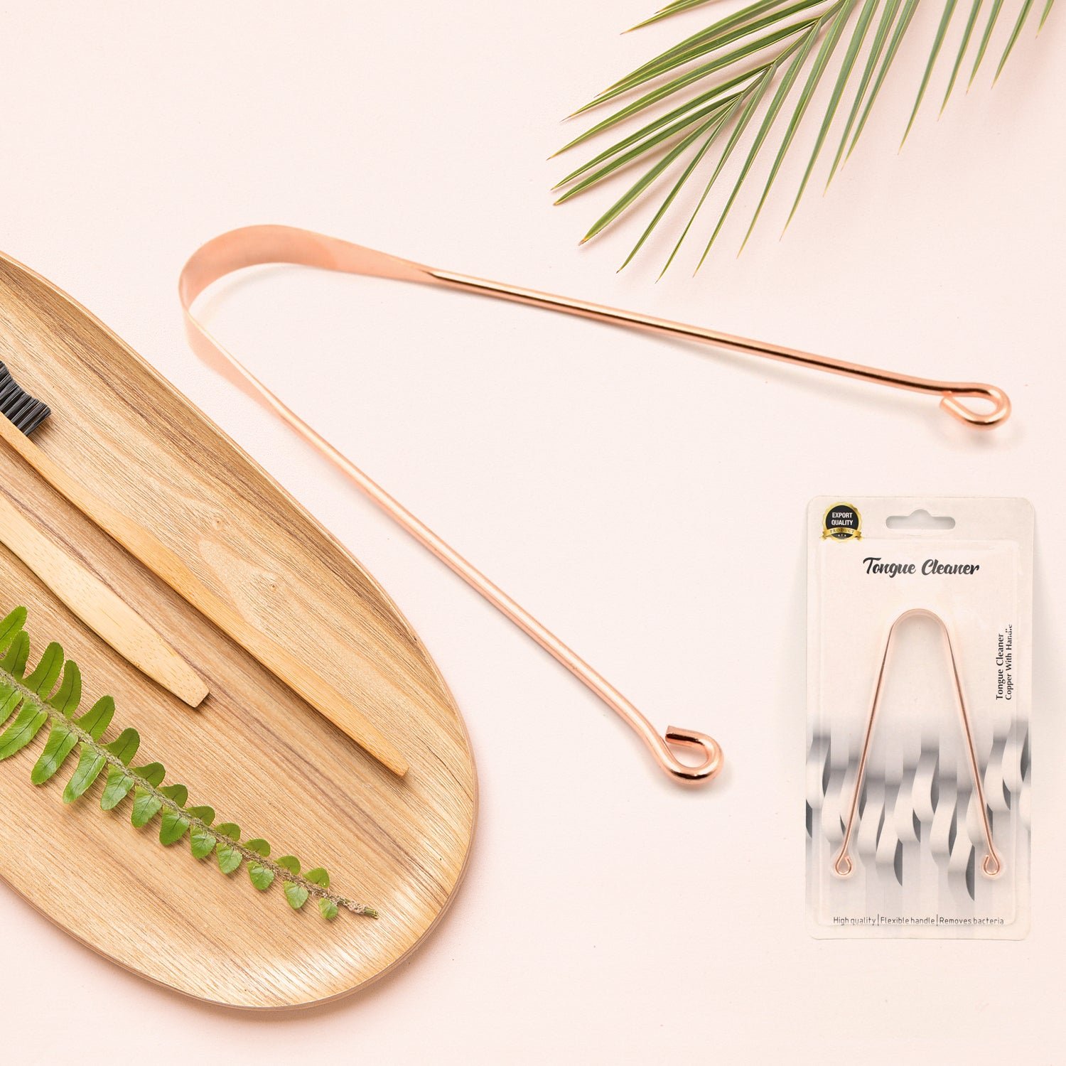 Tongue Cleaner For Kids & Adults | Tongue Scraper For Bad Breath, Maintain Oral Hygiene for Daily Use | for Fresh Breath & Bacteria Removal | Improved Taste (Steel, Copper, Tongue Cleaner / 1 Pc) - Shivani Jaswal Tongue Cleaner For Kids & Adults | Tongue Scraper For Bad Breath, Maintain Oral Hygiene for Daily Use | for Fresh Breath & Bacteria Removal | Improved Taste (Steel, Copper, Tongue Cleaner / 1 Pc)