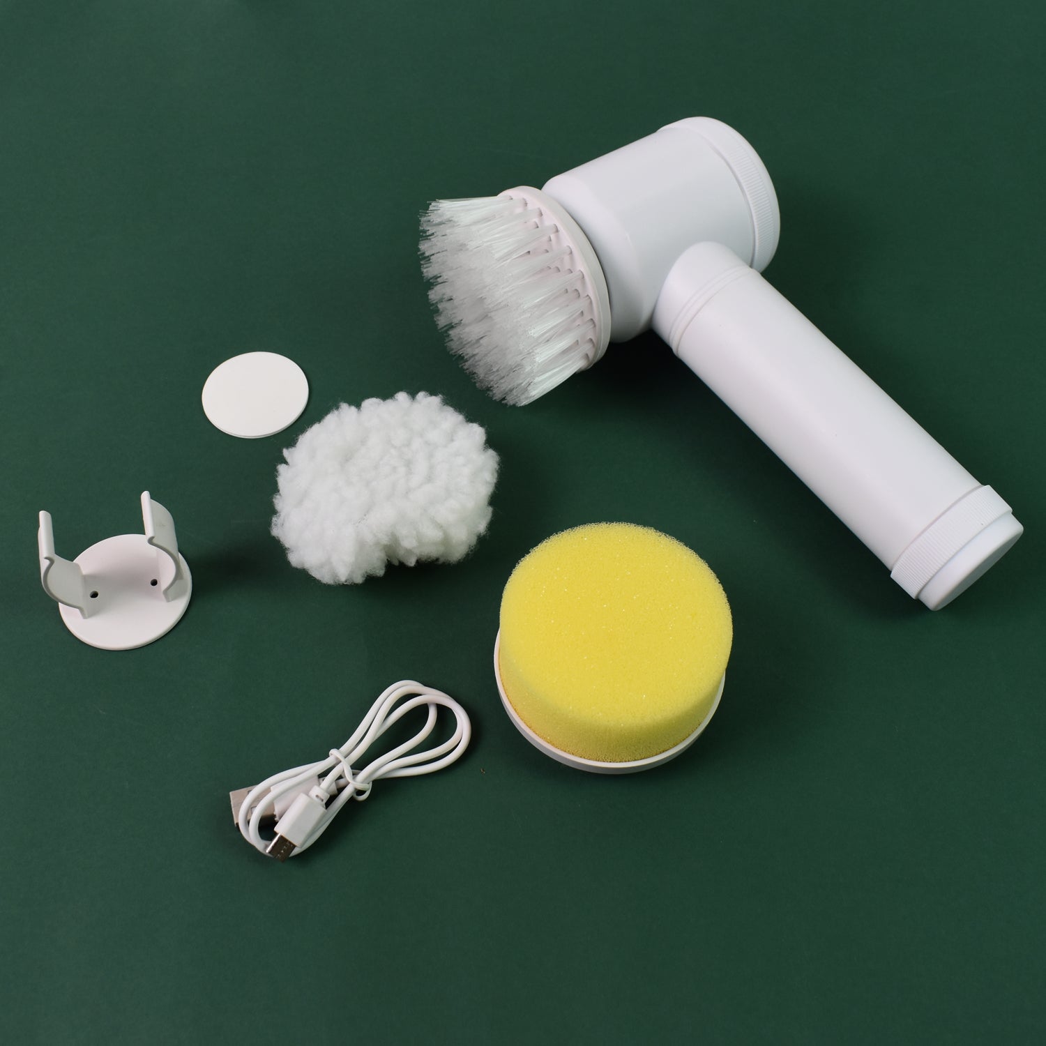 Portable Electric Cleaning Brush with 3 Replaceable Brush Heads (5 In 1) - Shivani Jaswal Portable Electric Cleaning Brush with 3 Replaceable Brush Heads (5 In 1)