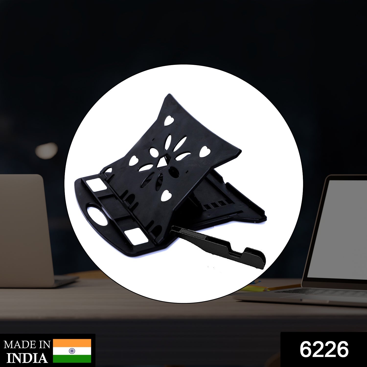 Adjustable Laptop Stand Patented Riser. With Portable Mobile Stand - Shivani Jaswal Adjustable Laptop Stand Patented Riser. With Portable Mobile Stand