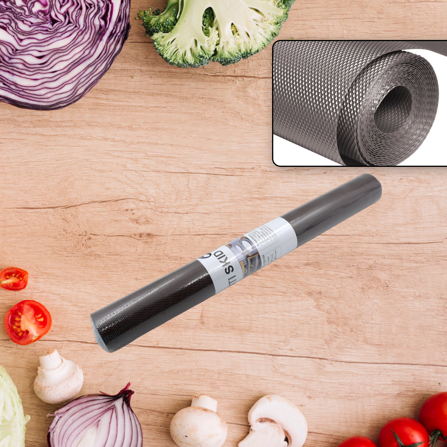 Multipurpose Anti-Slip Mat Liner Roll for Kitchen, Bathroom, Fridge & Shelves (45cmx3m) - Shivani Jaswal Multipurpose Anti-Slip Mat Liner Roll for Kitchen, Bathroom, Fridge & Shelves (45cmx3m)