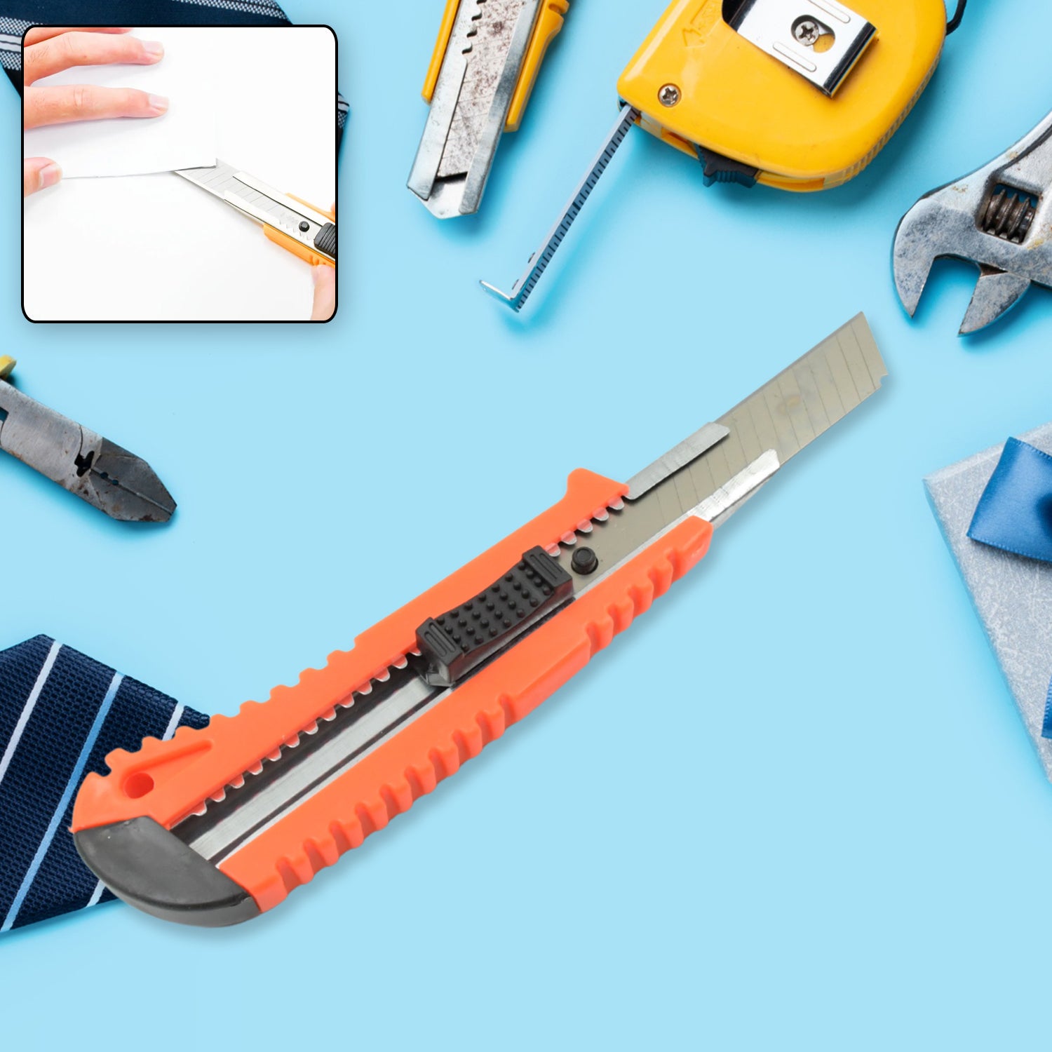 Multi-Use Heavy Duty Iron Cutter – Precision Utility Knife Blade (18mm) - Shivani Jaswal Multi-Use Heavy Duty Iron Cutter – Precision Utility Knife Blade (18mm)