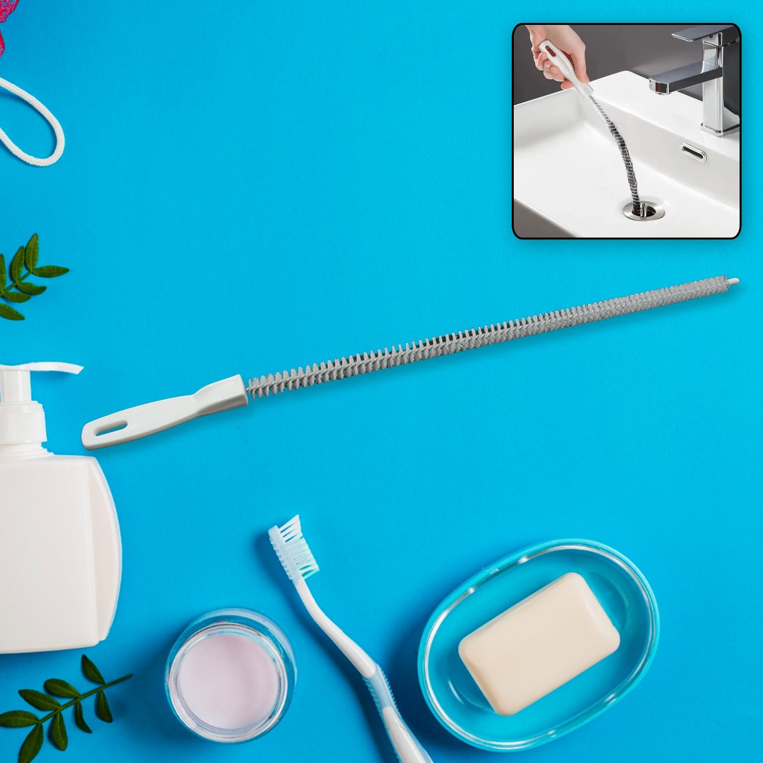 One Tool for All Drains! Kitchen, Sink, Shower Clog Remover (47cm) - Shivani Jaswal One Tool for All Drains! Kitchen, Sink, Shower Clog Remover (47cm)