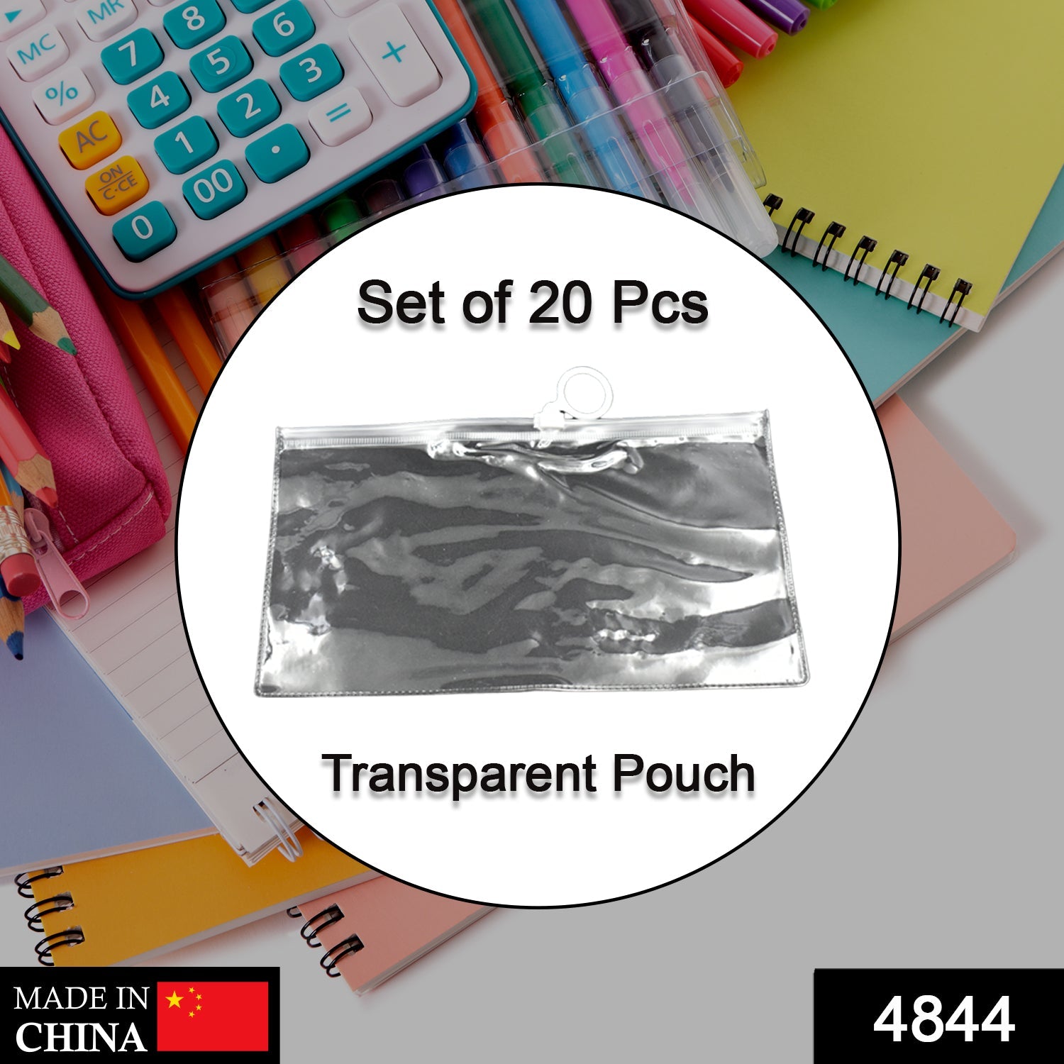 20 Pc Transparent Pouch For Carrying Stationary Stuffs And All By The Students. - Shivani Jaswal 20 Pc Transparent Pouch For Carrying Stationary Stuffs And All By The Students.