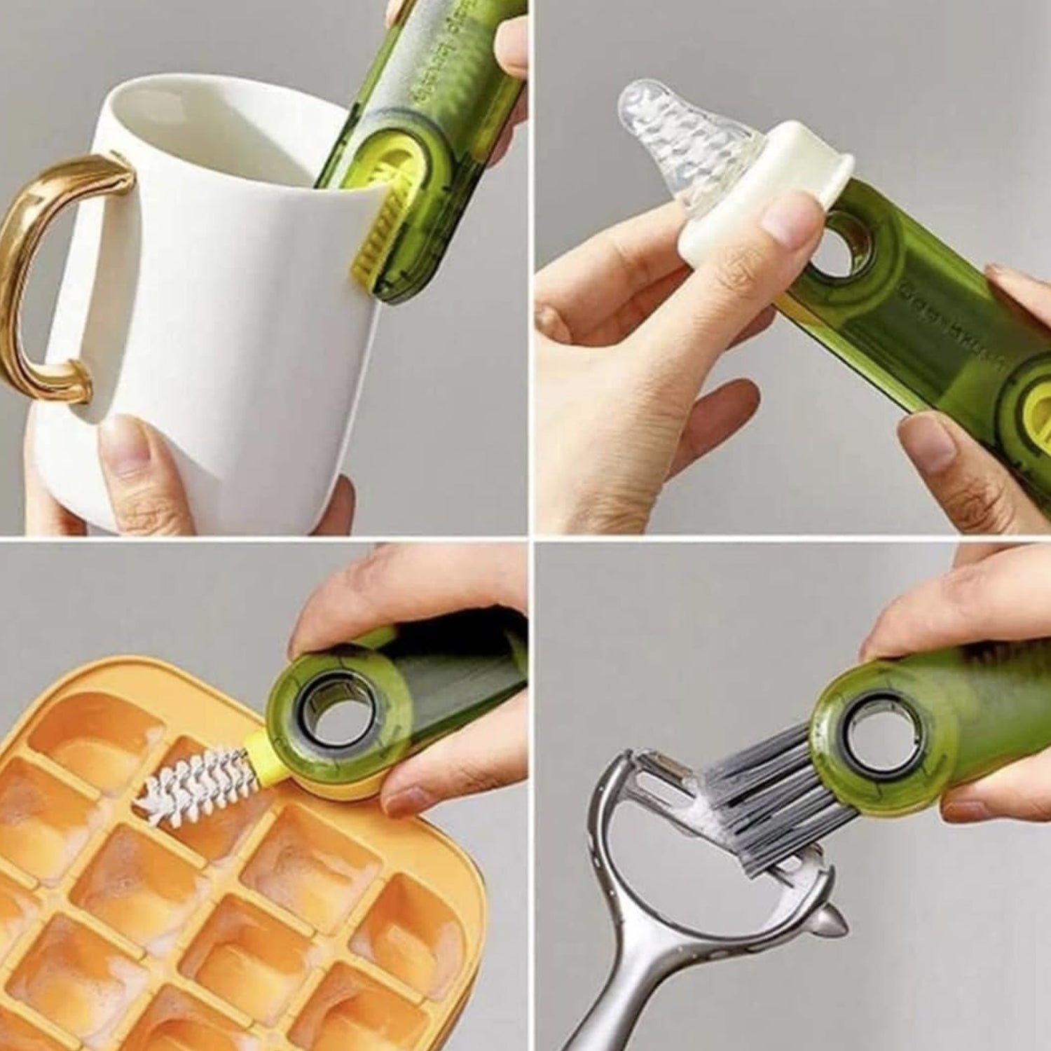 3-in-1 Multifunctional Bottle & Cup Cleaning Brush – Lid & Cover Scrubber for Kitchen (1 Pc) - Shivani Jaswal 3-in-1 Multifunctional Bottle & Cup Cleaning Brush – Lid & Cover Scrubber for Kitchen (1 Pc)