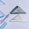 Double-Sided 45Ã‚Â° Triangle Ruler Ã¢â‚¬â€œ 7-Inch Aluminum Alloy Rafter Square for Home & Industrial Use