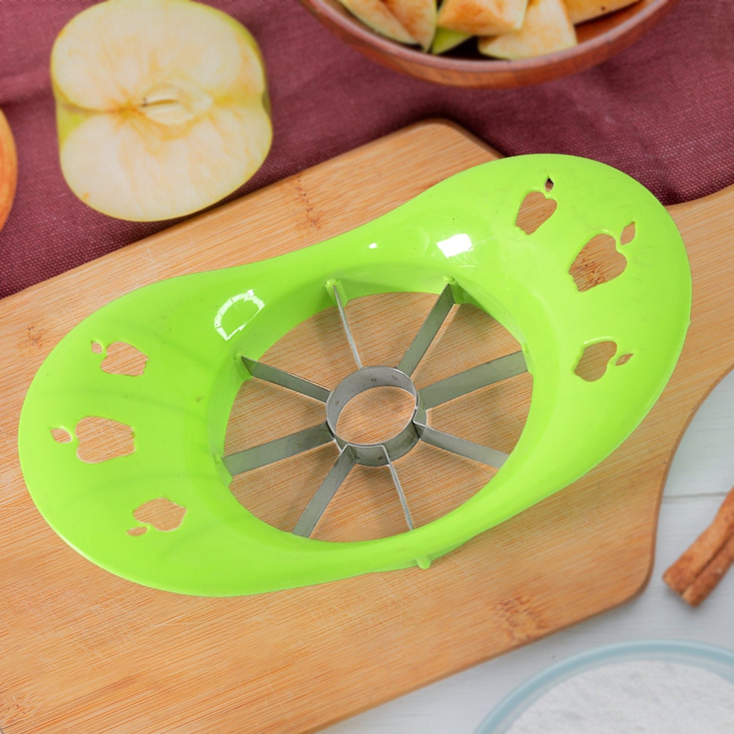 Multi Purpose Fruit Slicer Apple Cutter Regular With 8 Stainless Steel Blades Apple Slicer (1 Pc) - Shivani Jaswal Multi Purpose Fruit Slicer Apple Cutter Regular With 8 Stainless Steel Blades Apple Slicer (1 Pc)