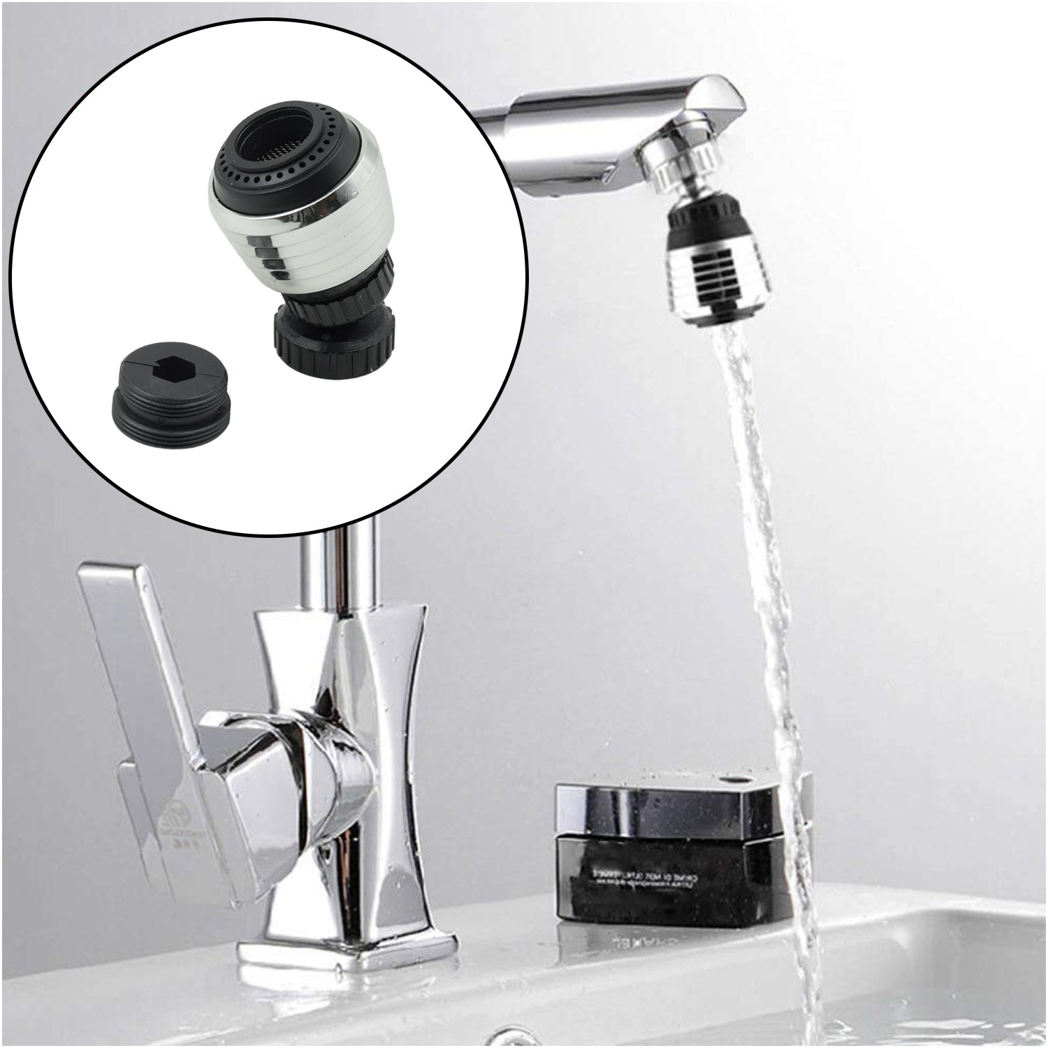 Faucet Bubbler, Faucet Aerator, Water Filter 360° Sink Use for Kitchen, Bathroom, Home Use, High Pressure Power Spray, Plating, for Kitchen Bathroom (1 Pc) - Shivani Jaswal Faucet Bubbler, Faucet Aerator, Water Filter 360° Sink Use for Kitchen, Bathroom, Home Use, High Pressure Power Spray, Plating, for Kitchen Bathroom (1 Pc)