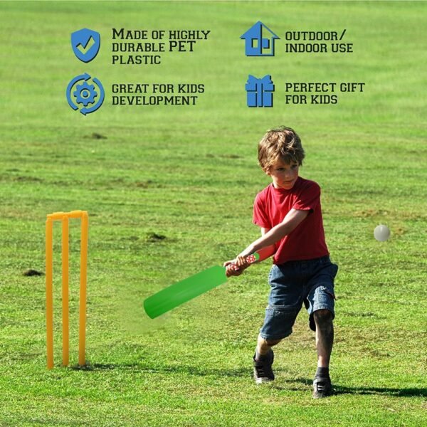 Plastic Cricket Bat Ball Set for Boys and Girls