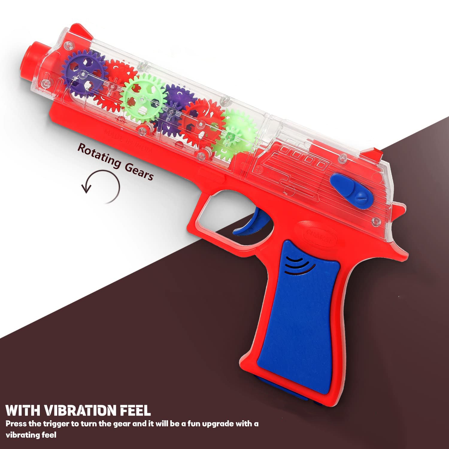 Plastic Gear Simulation Laser Toy Gun – 3D Lights, Music & Rotating Gear (1 Pc, 3+ Years) - Shivani Jaswal Plastic Gear Simulation Laser Toy Gun – 3D Lights, Music & Rotating Gear (1 Pc, 3+ Years)