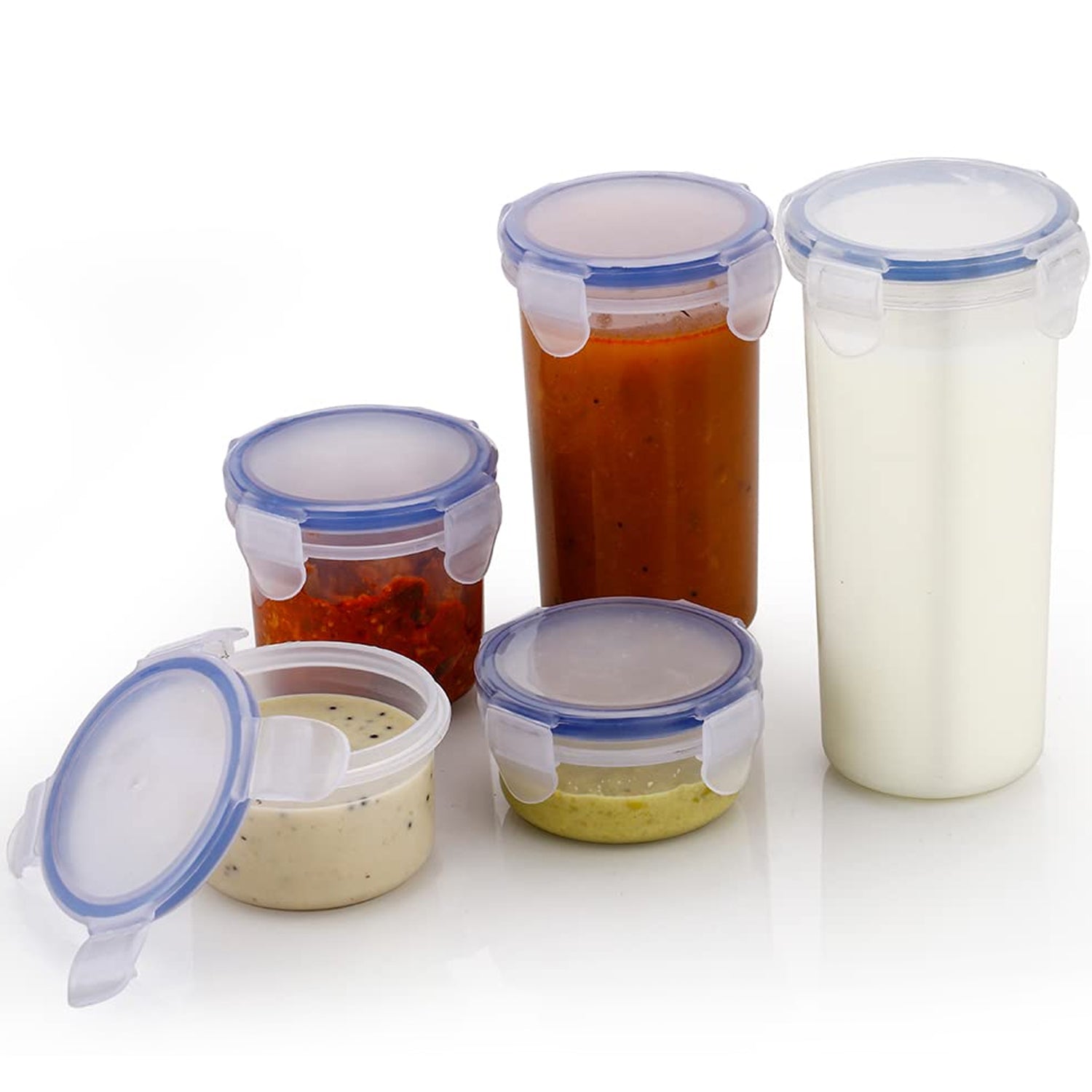 Plastic Liquid Round Airtight Food Storage Container with Leak Proof Locking Lid - Shivani Jaswal Plastic Liquid Round Airtight Food Storage Container with Leak Proof Locking Lid