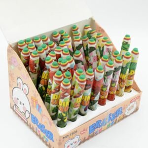 Fancy Erasers for Kids in Different Shapes Ã¢â‚¬â€œ Rainbow Erasers, Stationery Gift for Kids Pencil Shaped Eraser for Children School Kids/Birthday Return Gift for Children (48 Pcs Set)