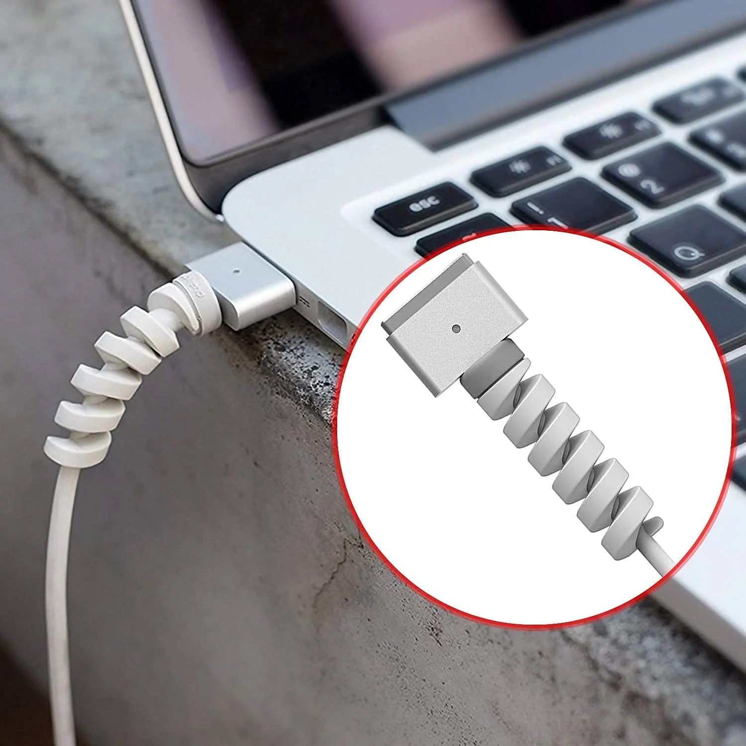 Spiral Charger Cable Protector Data Cable Saver Charging Cords Protective for All Universal Cable Cover (Pack of 10) - Shivani Jaswal Spiral Charger Cable Protector Data Cable Saver Charging Cords Protective for All Universal Cable Cover (Pack of 10)