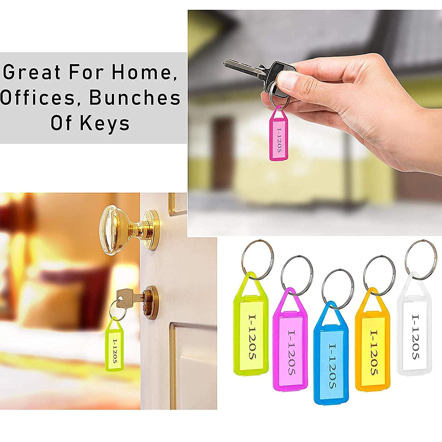 50Pc Keychain Tag Label Used For Decorative Purpose On Keys And All. - Shivani Jaswal 50Pc Keychain Tag Label Used For Decorative Purpose On Keys And All.