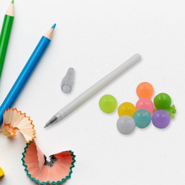 Stylish Pearls Pen Set Ã¢â‚¬â€œ Fancy Multicolor Non-Sharpening Moti Gel Pens for Kids (12 Pc Set)