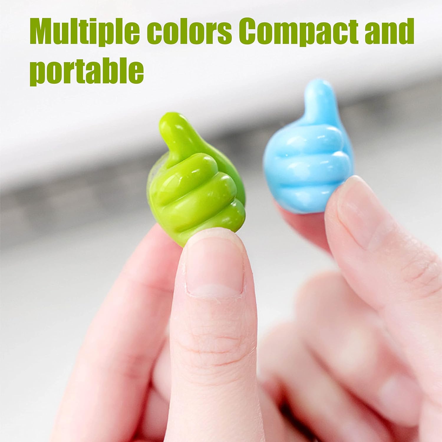 Thumb Cable Clips, Multi-Color Cord Organizer for Home, Office, Car (10 Pc Set) - Shivani Jaswal Thumb Cable Clips, Multi-Color Cord Organizer for Home, Office, Car (10 Pc Set)