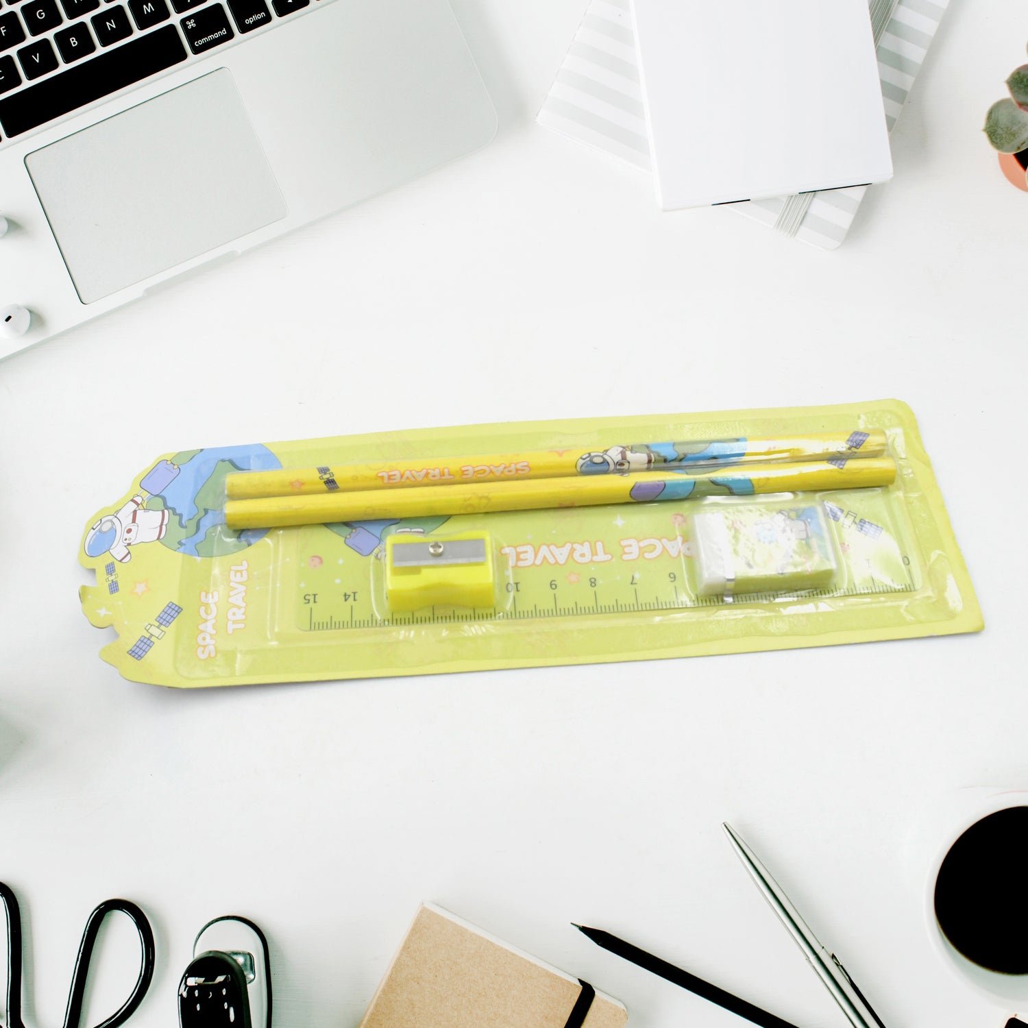 Wooden Pencil Set (5 Pc): School Supplies, Stationery Set for Kids - Shivani Jaswal Wooden Pencil Set (5 Pc): School Supplies, Stationery Set for Kids