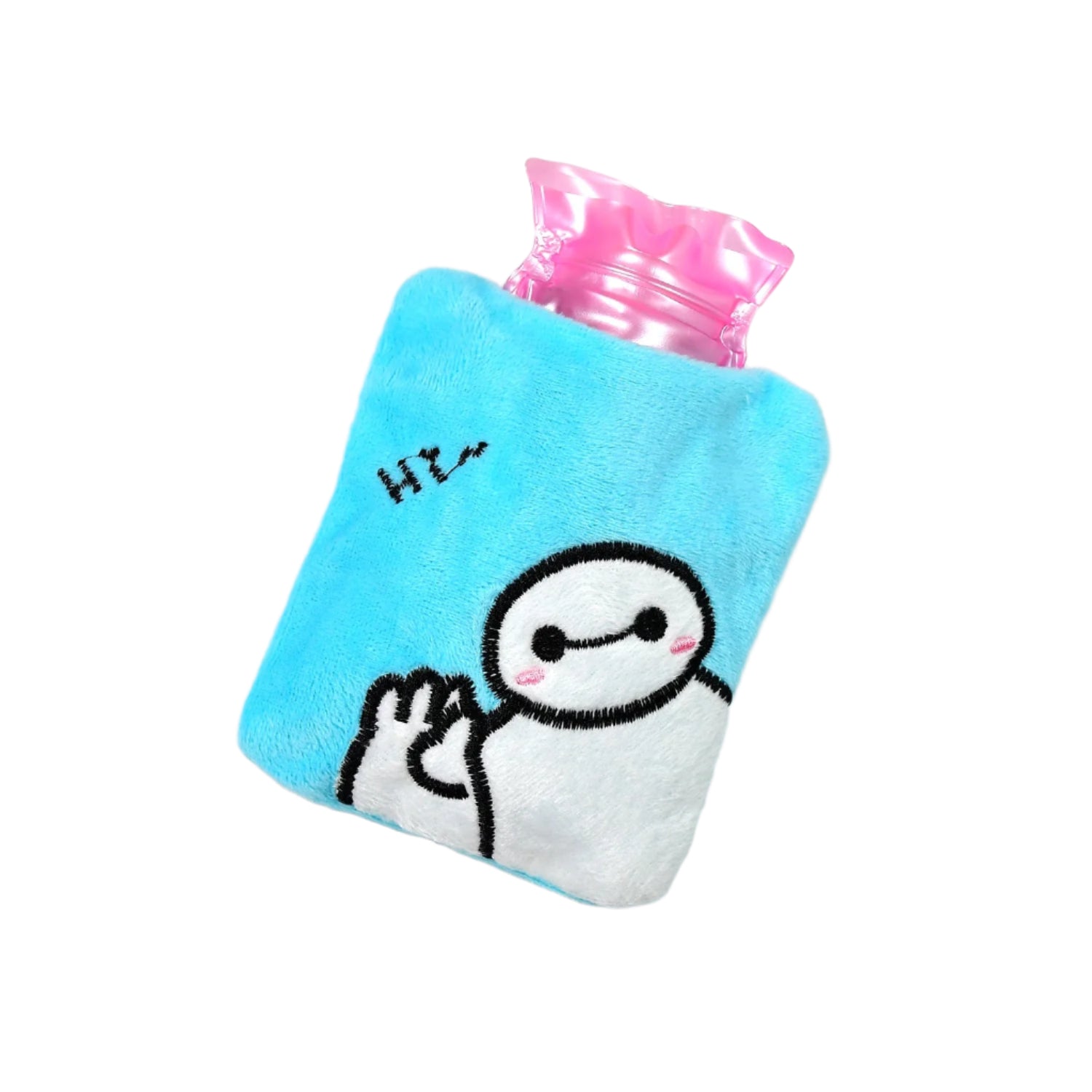 Blue Baymax Small Hot Water Bag with Cover for Pain Relief - Shivani Jaswal Blue Baymax Small Hot Water Bag with Cover for Pain Relief