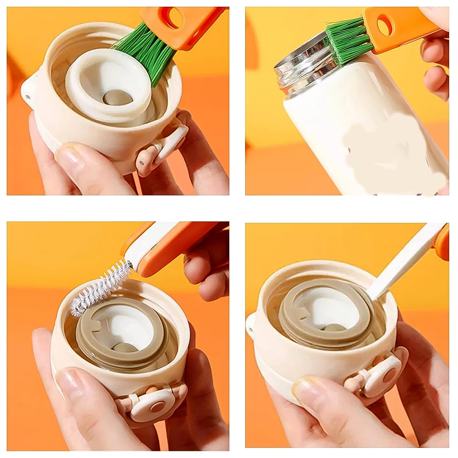 3-in-1 Multifunctional Cleaning Brush Set – Mini Bottle, Cup & Lid Cleaner (1 Pc) - Shivani Jaswal 3-in-1 Multifunctional Cleaning Brush Set – Mini Bottle, Cup & Lid Cleaner (1 Pc)