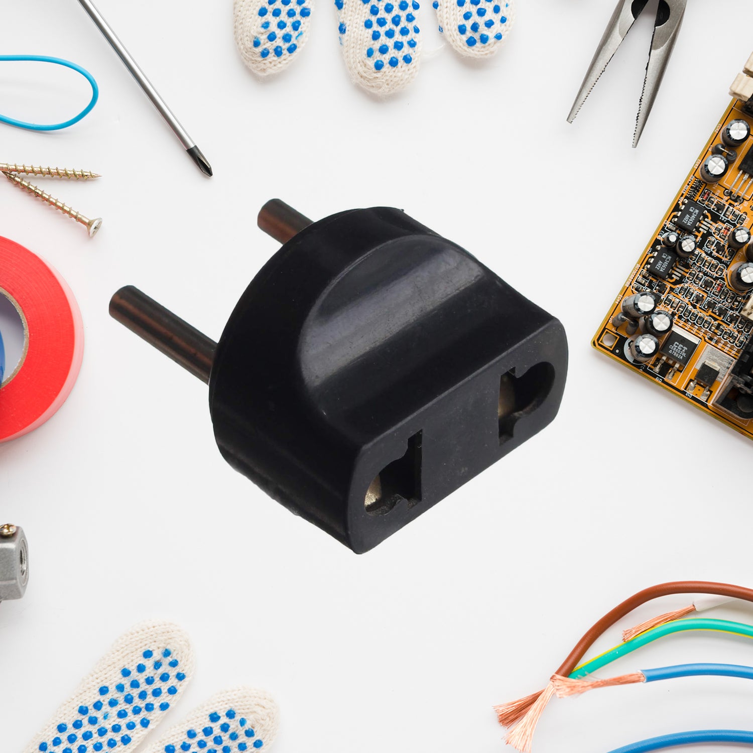 2 Pin 4 Amp. Conversion Electrical connector Plug, 2 PIN Plug Converter, Plug Adapter With Color Box (1 Pc ) - Shivani Jaswal 2 Pin 4 Amp. Conversion Electrical connector Plug, 2 PIN Plug Converter, Plug Adapter With Color Box (1 Pc )