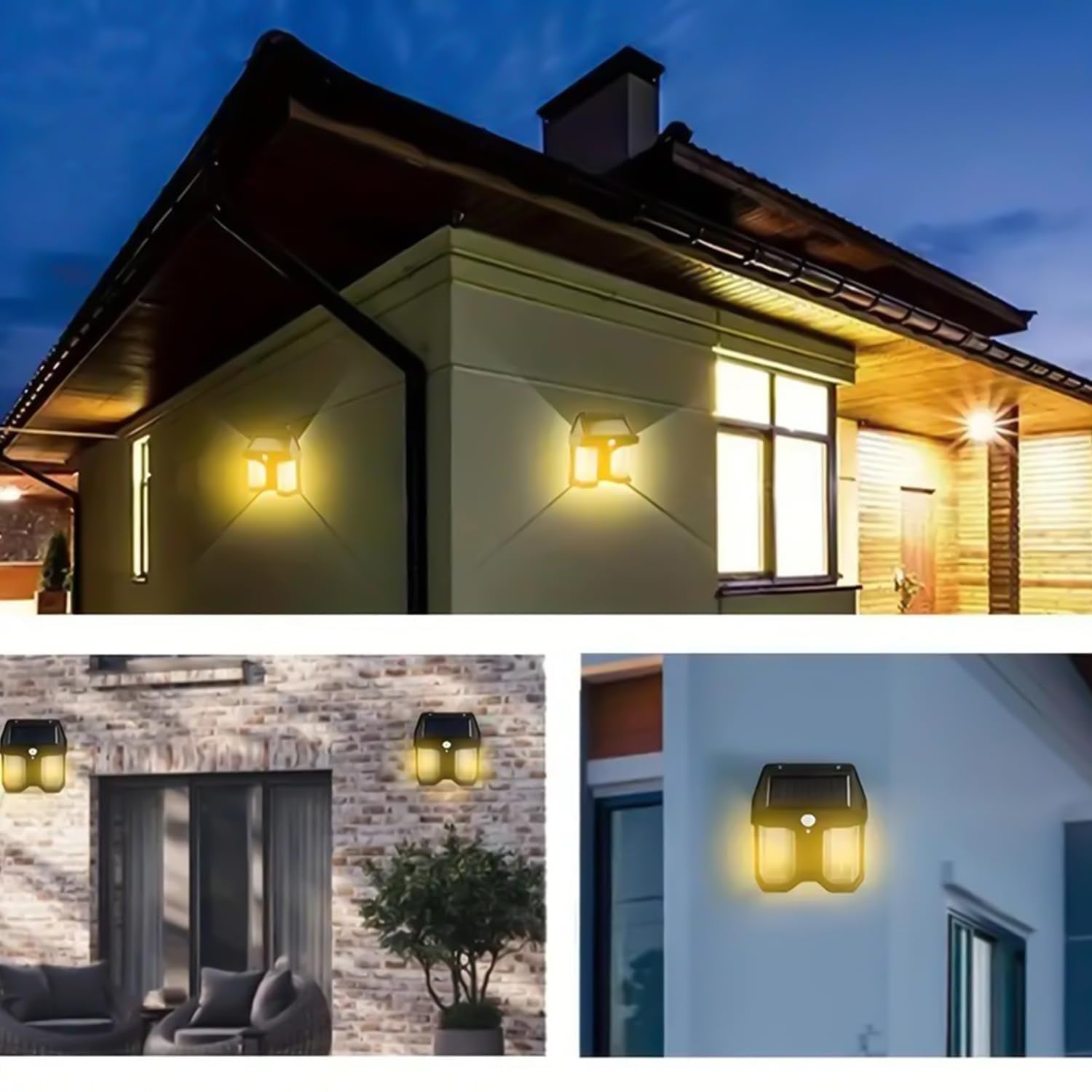 Outdoor Solar Wall Lamp Outdoor Waterproof High Quality Lamp Induction Garden Lamp Garden Villa Night Lamp Double Lamp Light (1 Pc) - Shivani Jaswal Outdoor Solar Wall Lamp Outdoor Waterproof High Quality Lamp Induction Garden Lamp Garden Villa Night Lamp Double Lamp Light (1 Pc)