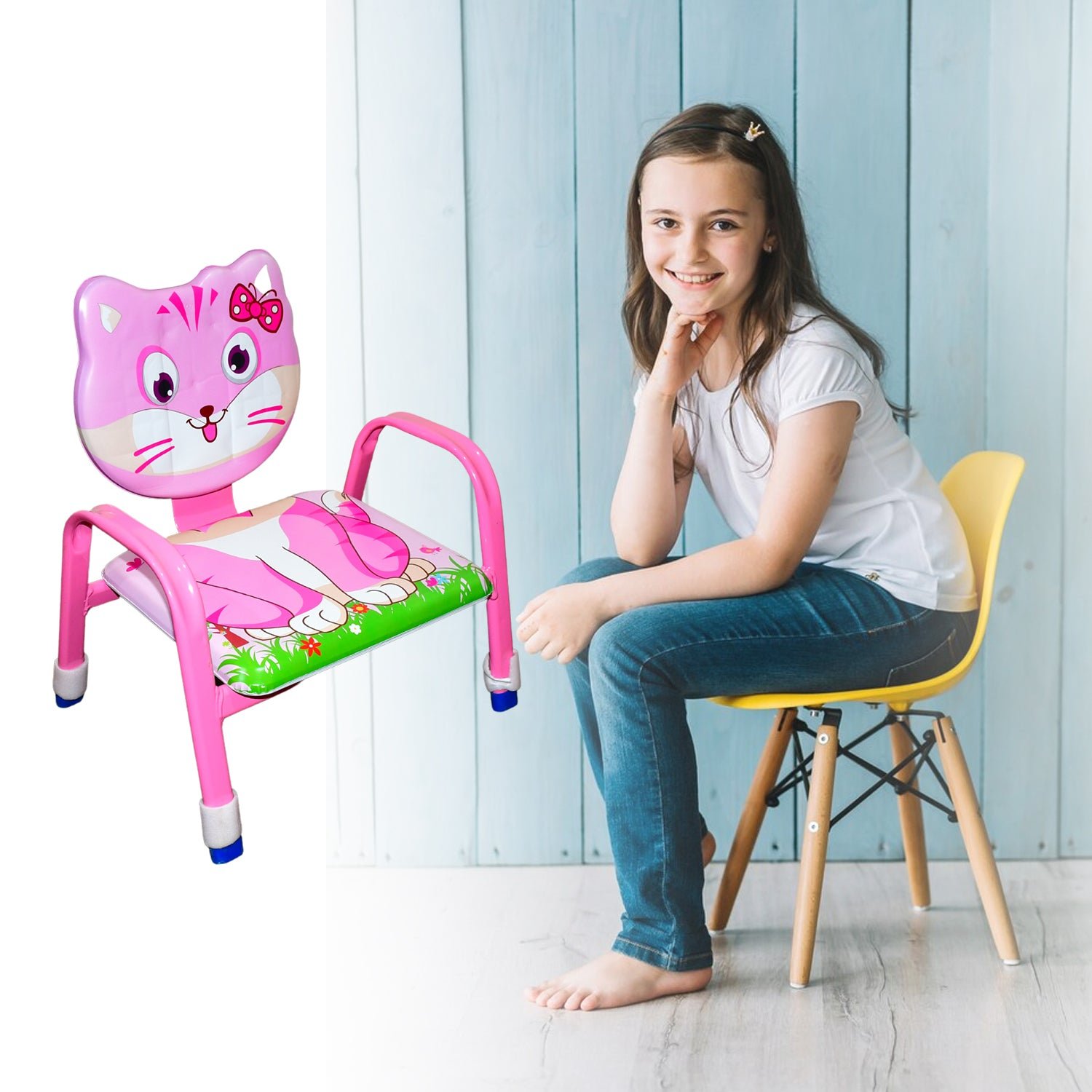 Cartoon Baby Chair Strong Steel Cushion & Comfortable Baby Chair High Quality Chair (1 Pc) - Shivani Jaswal Cartoon Baby Chair Strong Steel Cushion & Comfortable Baby Chair High Quality Chair (1 Pc)