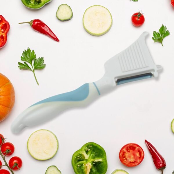 Multipurpose Peeler Brush Ã¢â‚¬â€œ Stainless Steel Peeler with Cleaning Brush (1 Pc)