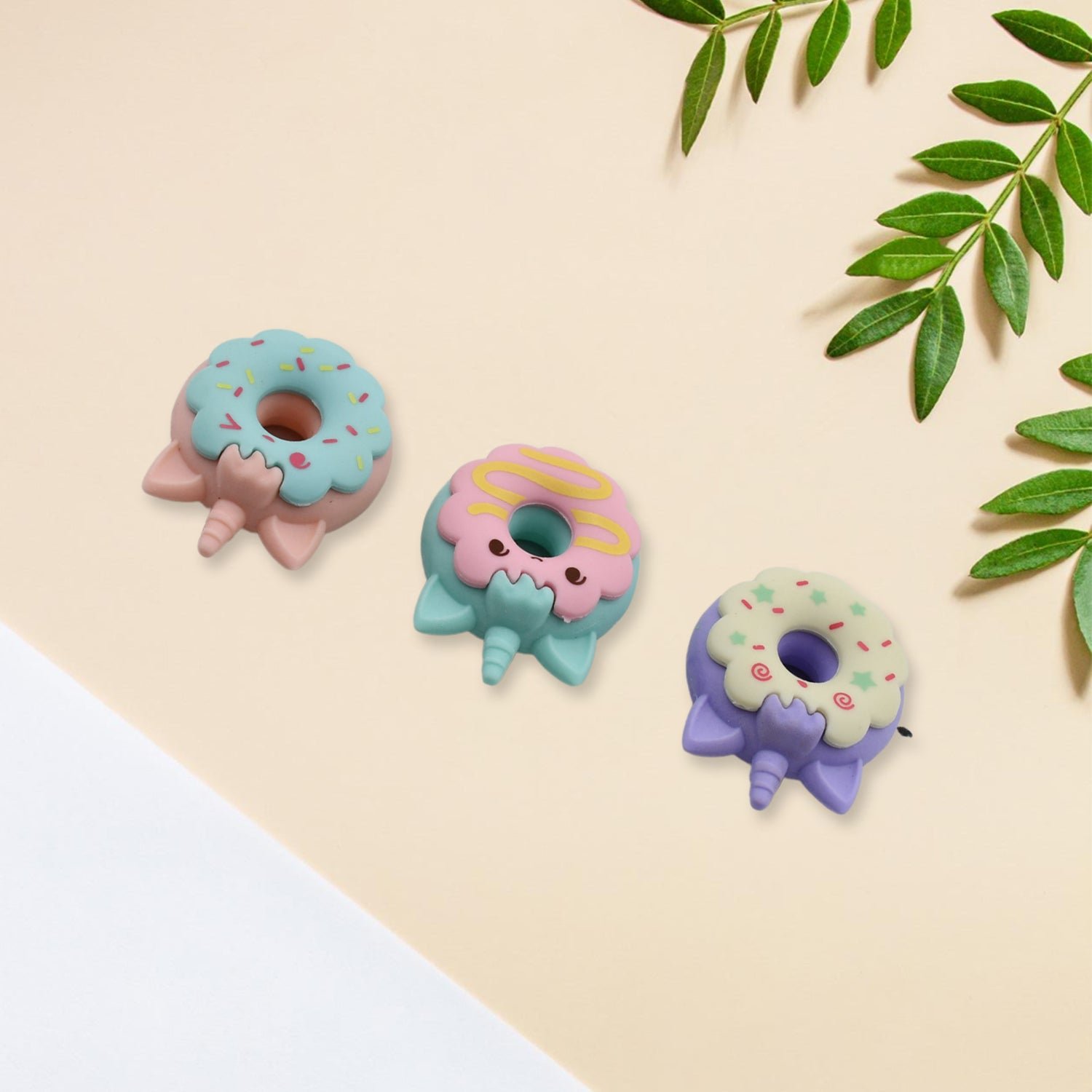 Tree Small Sized Cartoon Themed Non-Toxic Donut Erasers, School Stationery | for Kids - Boys & Girls | Birthday Gift |Return Gift (3pc Set) - Shivani Jaswal Tree Small Sized Cartoon Themed Non-Toxic Donut Erasers, School Stationery | for Kids - Boys & Girls | Birthday Gift |Return Gift (3pc Set)