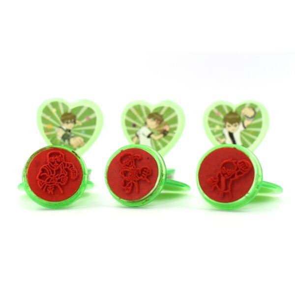 Cartoon Heart Stamps â€“ Motivational Reward Stamps for Kids, Teachers & Parents (6 Pc, Multicolor)