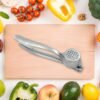 Crush Garlic with Ease: Lightweight Aluminum Garlic Press (1 Pc)
