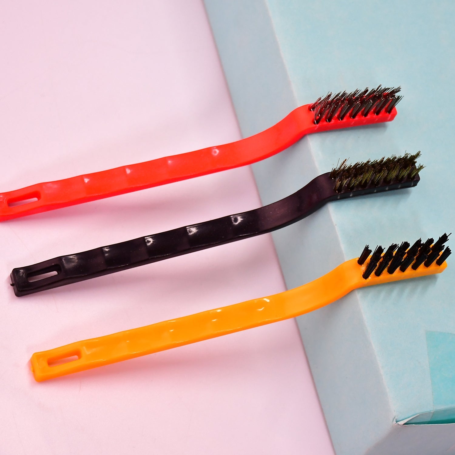 3-Piece Mini Wire Brush Set: Tackle Tough Cleaning Jobs (Multi-Material) - Shivani Jaswal 3-Piece Mini Wire Brush Set: Tackle Tough Cleaning Jobs (Multi-Material)