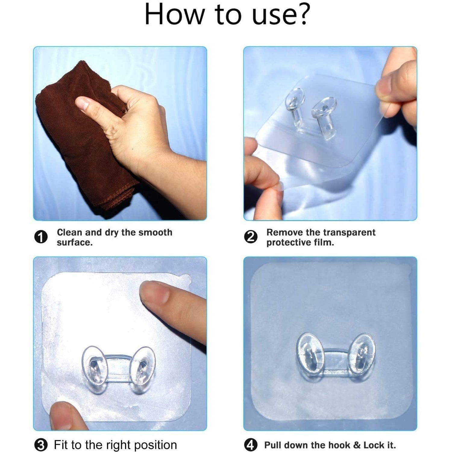 Transparent Self-Adhesive Wall Hook – Drill-Free, Waterproof & Oil-Proof for Toothbrush, Socket (1 Pc) - Shivani Jaswal Transparent Self-Adhesive Wall Hook – Drill-Free, Waterproof & Oil-Proof for Toothbrush, Socket (1 Pc)