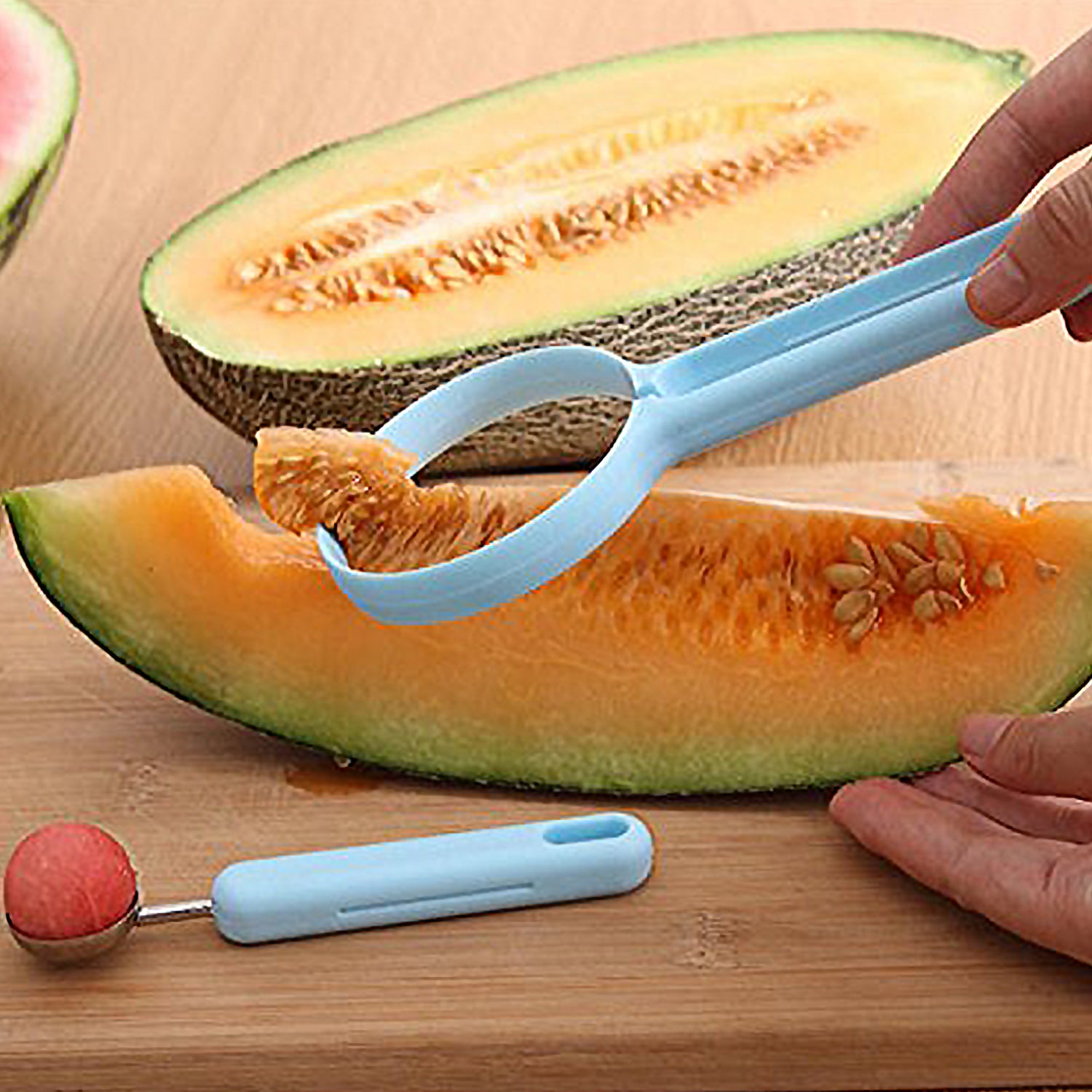 2-in-1 Fruit Peeler & Baller for Avocado & Watermelon (1 Pc, Kitchen) - Shivani Jaswal 2-in-1 Fruit Peeler & Baller for Avocado & Watermelon (1 Pc, Kitchen)