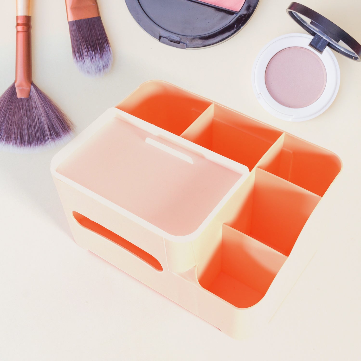 6-Compartment Desk Organizer – Multi-Function Storage for Tissue, Stationery, Remote & Mobile (Home/Office) - Shivani Jaswal 6-Compartment Desk Organizer – Multi-Function Storage for Tissue, Stationery, Remote & Mobile (Home/Office)