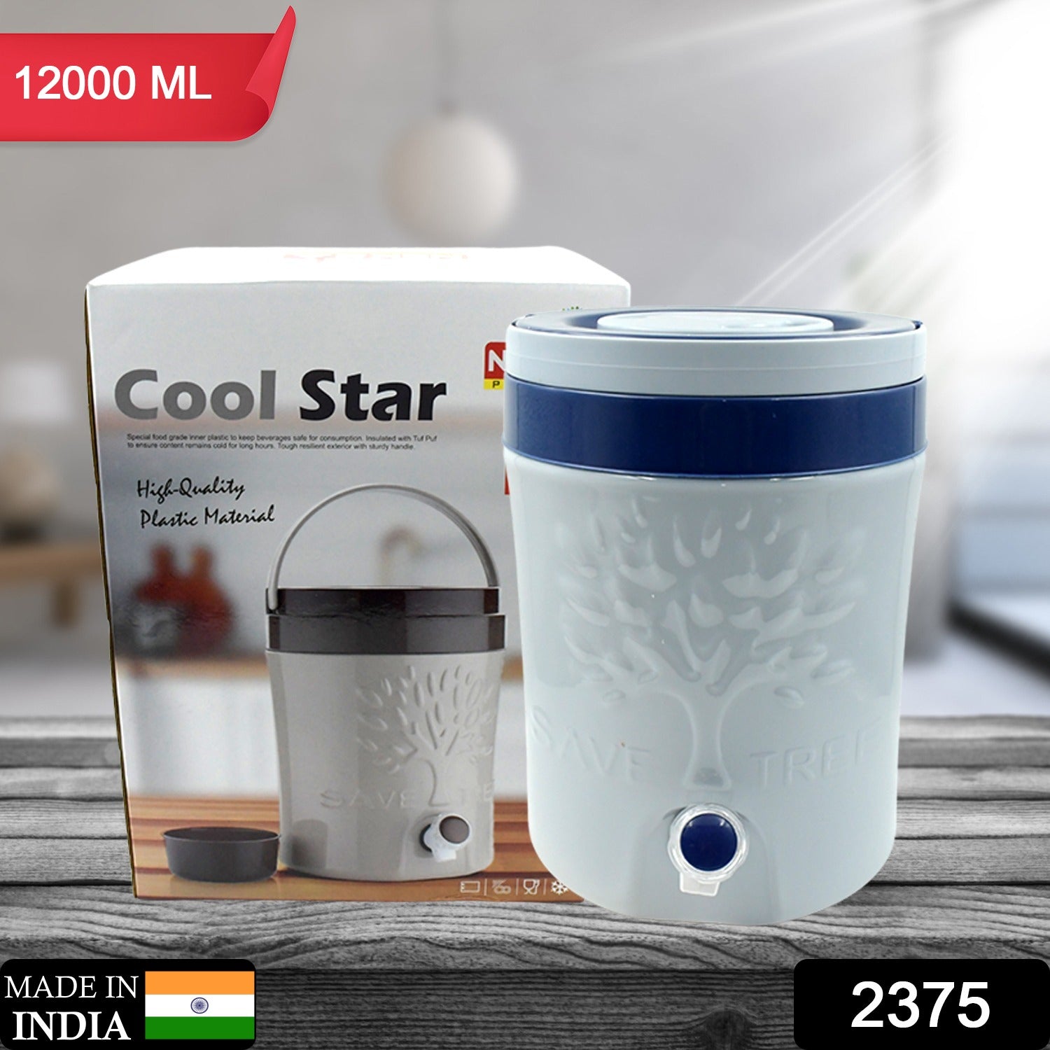 Insulated Water Jug with Tap (12000ml): Leakproof, Travel Cooler - Shivani Jaswal Insulated Water Jug with Tap (12000ml): Leakproof, Travel Cooler