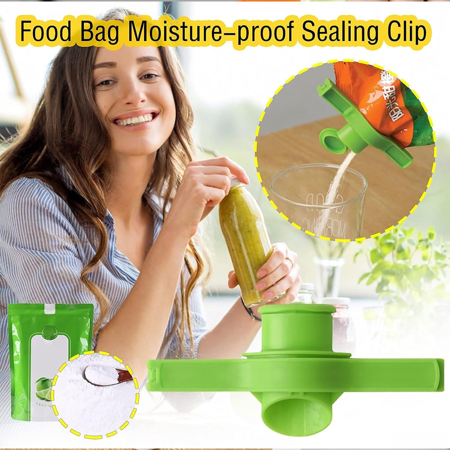 Food Storage Sealing Clip Solid Color Seal Pour Bag Clip Snack Bag Clip Food Bag Sealing Clip Sealing Clamp with Cap Kitchen Chip Bag Clips (1 Pc) - Shivani Jaswal Food Storage Sealing Clip Solid Color Seal Pour Bag Clip Snack Bag Clip Food Bag Sealing Clip Sealing Clamp with Cap Kitchen Chip Bag Clips (1 Pc)