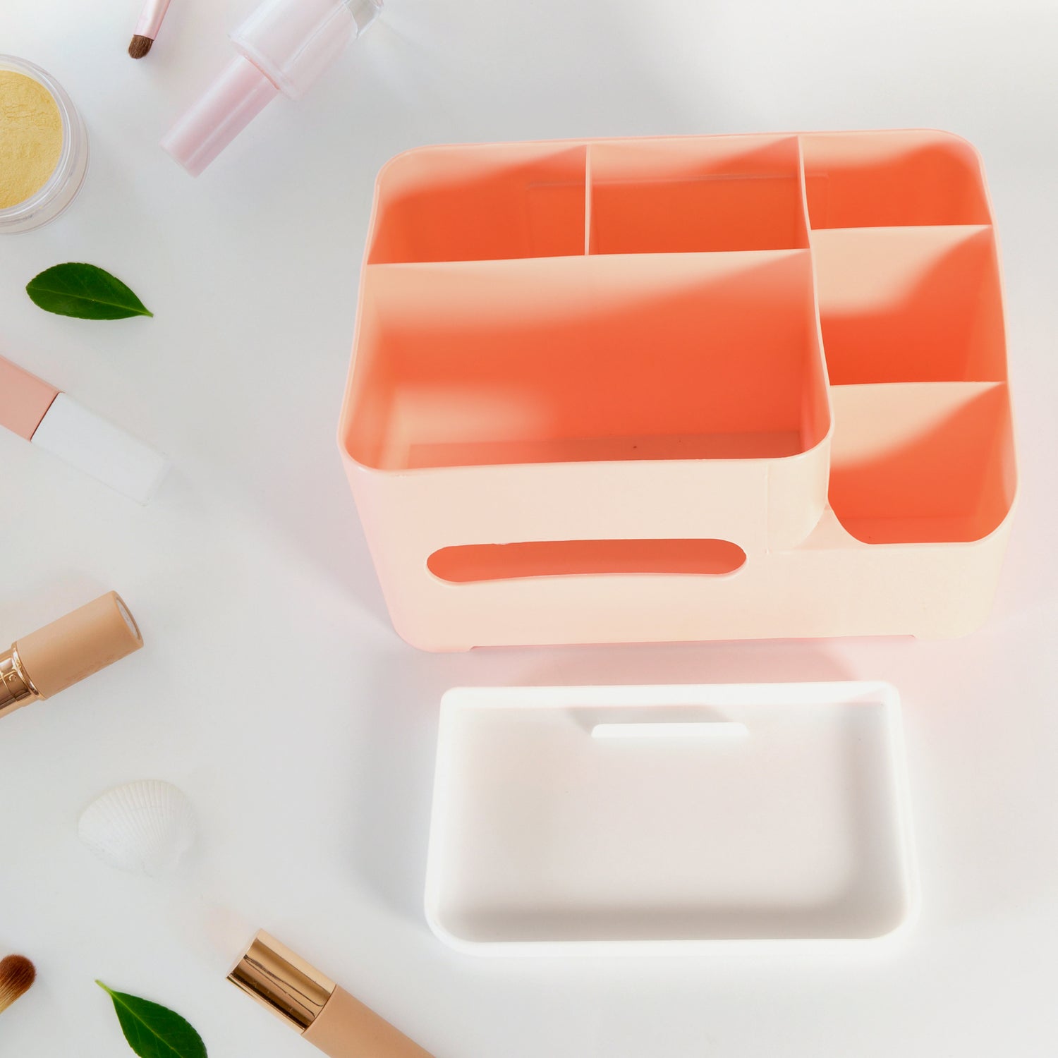 6-Compartment Desk Organizer – Multi-Function Storage for Tissue, Stationery, Remote & Mobile (Home/Office) - Shivani Jaswal 6-Compartment Desk Organizer – Multi-Function Storage for Tissue, Stationery, Remote & Mobile (Home/Office)