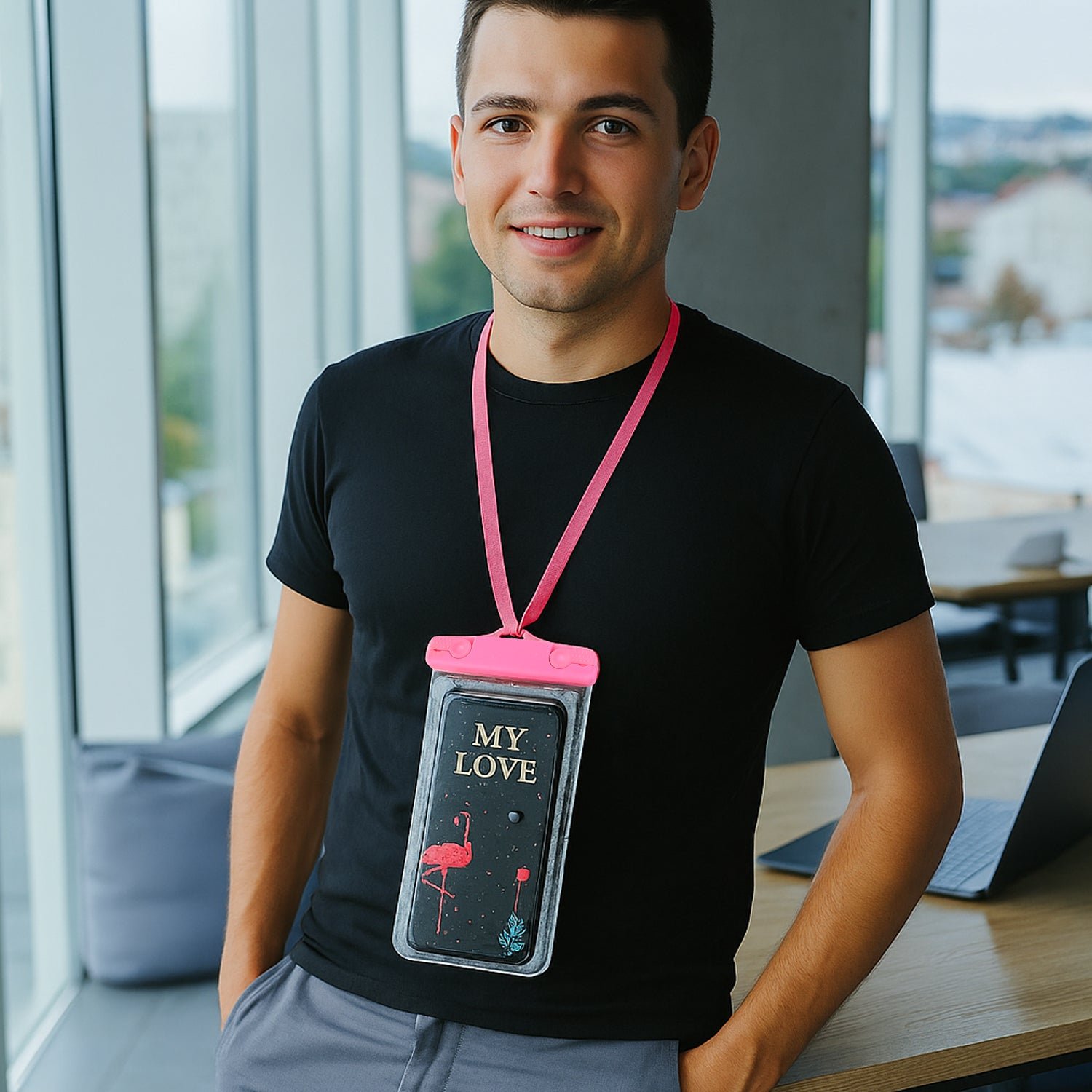 Mobile Cover Pouch Transparent Waterproof Sealed Plastic Smartphone Protective Pouch Cover/Bag for All Mobile Phones - Shivani Jaswal Mobile Cover Pouch Transparent Waterproof Sealed Plastic Smartphone Protective Pouch Cover/Bag for All Mobile Phones