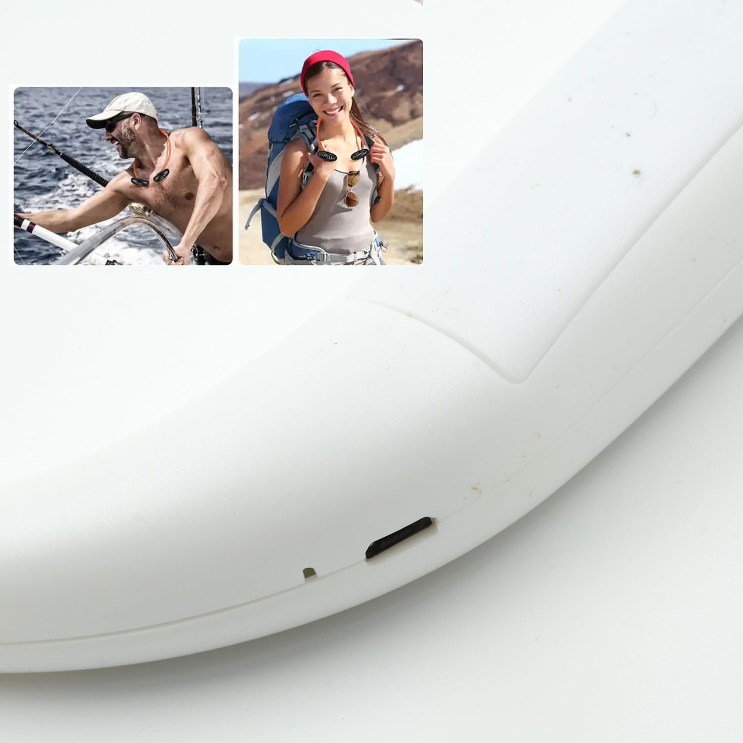 USB Rechargeable Wearable Neckband Fan - Shivani Jaswal USB Rechargeable Wearable Neckband Fan